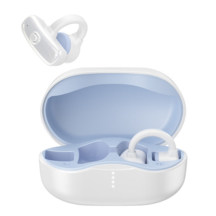 OpenBuds P2 Clip-On Bone Conduction Bluetooth Earphone Sports Music Wireless Earphone, P2 – Bluetooth P2 White