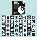 20pcs /Book Baby Early Learning Card Children Eye Care Visual Stimulation Card, 1-order Black And White, 2-order Black And Red, 3-order Color, 4-order Real Object 1-order Black And White