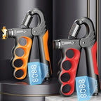 5-100kg Adjustable Hand Grip Strengthener Arm Muscle Exerciser, Electronic Counter Orange, Electronic Counter Red, Electronic Counter Gray, Mechanical Counter Orange, Mechanical Counter Red, Mechanical Counter Gray