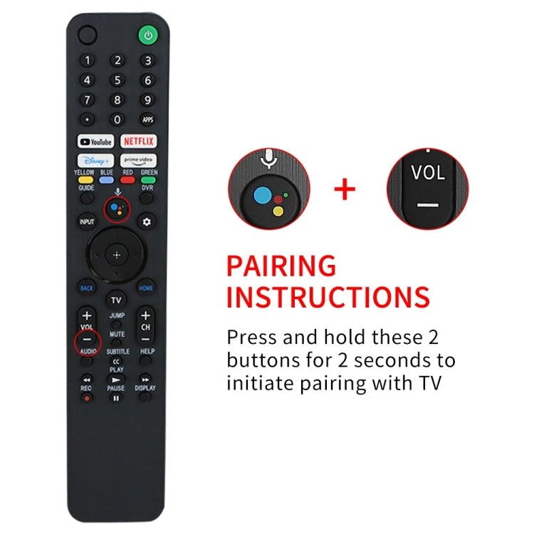 RMF-TX520U Bluetooth Voice Remote Control For Sony Smart TV KD-43X80J KD-43X85J, RMF-TX520U – Wear-resistant, Bluetooth