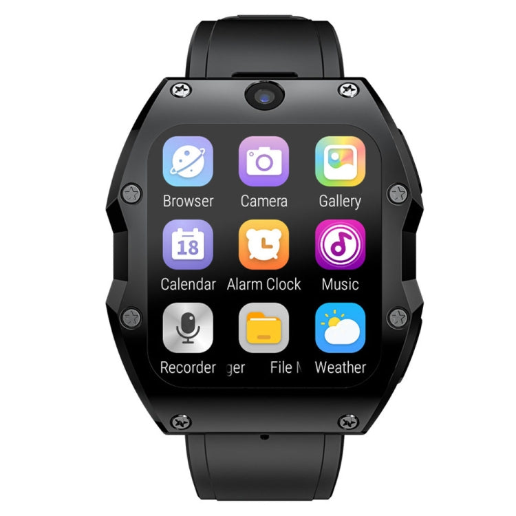LOKMAT Appllp 3 Max 2.02-Inch Plug Card 4G Call Waterproof Sport Smart Watch With SOS Black