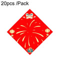 20pcs /Pack Blank Spring Festival Couplets Lucky Character Paper, 34 x 34cm 34 x 34cm