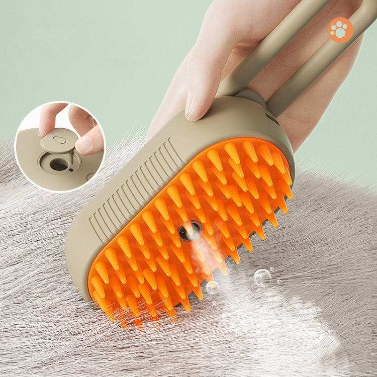 Pet Electric Spray Comb Rechargeable Cat Steamy Grooming Brush Cleaning Tool, Handle White, Handle Coffee – Durable Build, Easy to Use