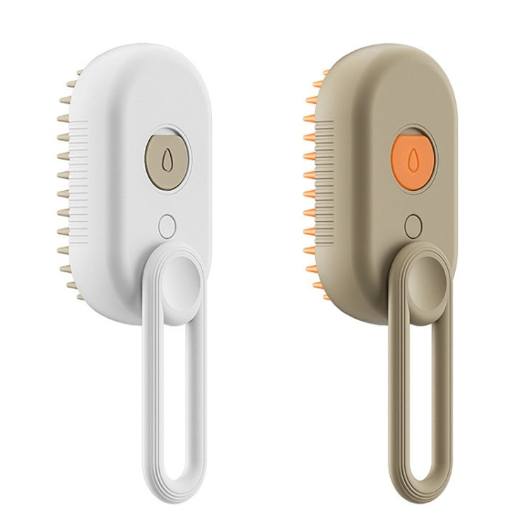 Pet Electric Spray Comb Rechargeable Cat Steamy Grooming Brush Cleaning Tool, Handle White, Handle Coffee – Durable Build, Easy to Use