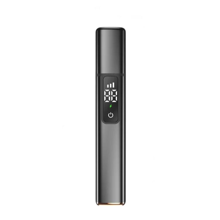 Electric Digital Display Nose Hair Trimmer Rechargeable 3 Gear Adjustable Portable Shaver Black