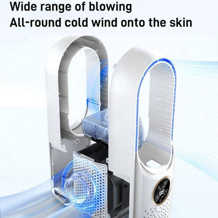 Desk Bladeless Humidification Electric Fan Six Gear Adjustable with LED Light Timing Function – Durable Build, Easy to Use