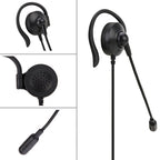 SOYTO SY227 Single-side Operator Ear Hook Headset Corded Computer Headset, Separation USB Wire Control