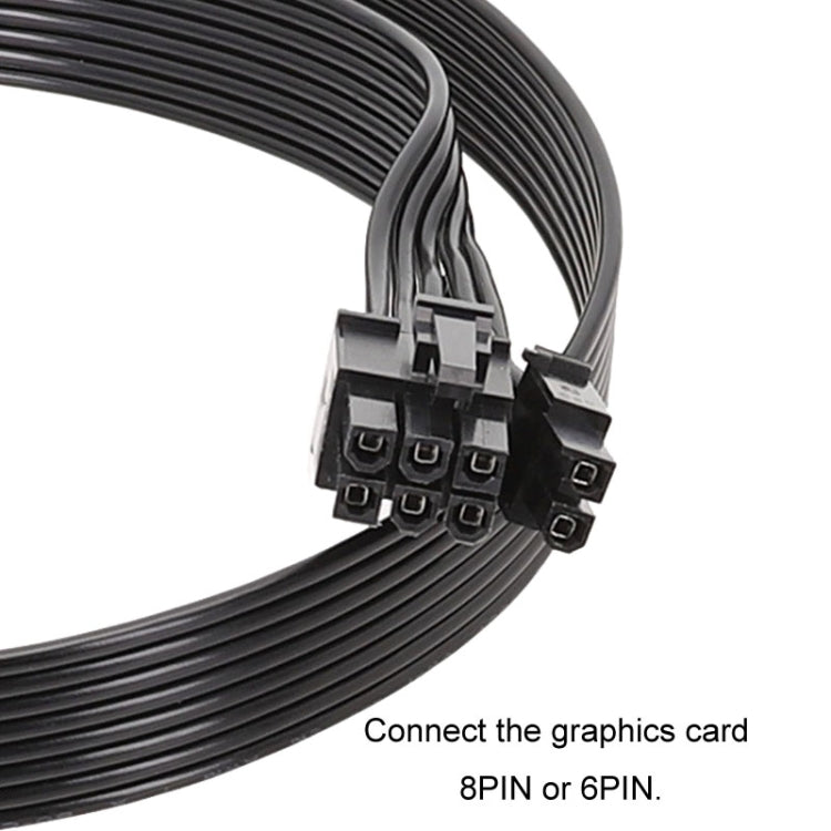 For Corsair 18AWG Flat Cable Power Module Cable Graphics Card Module Cable 8Pin To 8Pin 6+2, 50cm For Corsair, 60cm For Corsair – Durable Build, Easy to Use