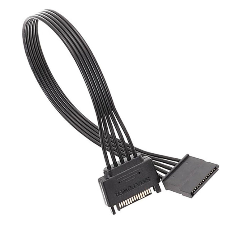 Power Supply SATA 15Pin Male And Female Extension Cable Durable Hard Disk Drive Power Connection Cables, 60cm 15Pin – Durable Build, Easy to Use 60cm 15Pin