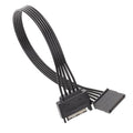 Power Supply SATA 15Pin Male And Female Extension Cable Durable Hard Disk Drive Power Connection Cables, 60cm 15Pin – Durable Build, Easy to Use 60cm 15Pin