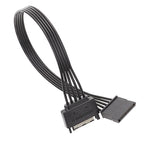 Power Supply SATA 15Pin Male And Female Extension Cable Durable Hard Disk Drive Power Connection Cables, 60cm 15Pin – Durable Build, Easy to Use 60cm 15Pin