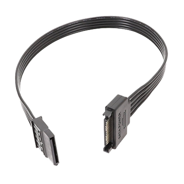 Power Supply SATA 15Pin Male And Female Extension Cable Durable Hard Disk Drive Power Connection Cables, 60cm 15Pin – Durable Build, Easy to Use