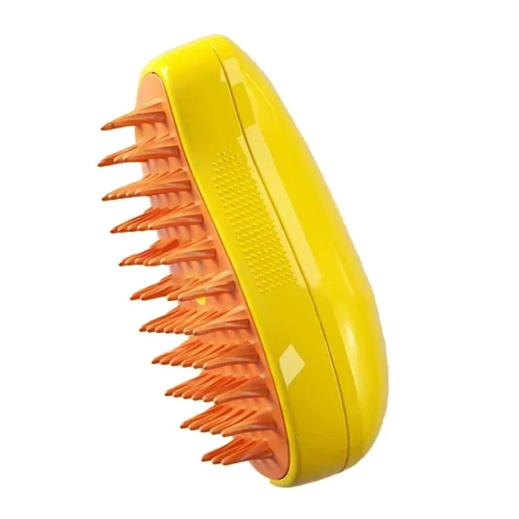 Mango Pet Electrical Spray Massage Comb Hair Removal Cleaning Grooming Brush For Cats And Dogs, Mango Yellow, Mango Green Mango Yellow Yellow
