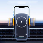 Smart Induction Wireless Charger Car Cell Phone Holder Solar Fast Charging Air Vent Navigation Stand