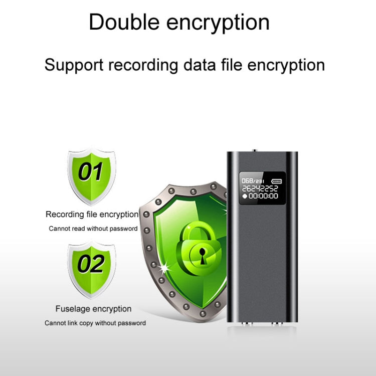 Q25 Intelligent Voice Recorder With Screen HD Noise Canceling Back Clip Voice Reporter, 4GB, 8GB, 16GB, 32GB