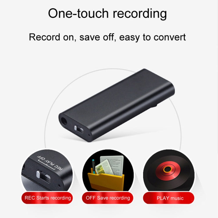 Q25 Intelligent Voice Recorder With Screen HD Noise Canceling Back Clip Voice Reporter, 4GB, 8GB, 16GB, 32GB