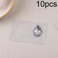 10pcs Transparent Antimagnetic Spoof Avatar ID Card Cover, Ultraman, Spider-Man, Black, Purple, Sakura, Batman Ultraman