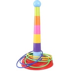 Night Market Stall Detachable Throwing Hoop Toys Children Parent-Child Games, 1 Tower 3 Circles, 1 Tower 9 Circles, 1 Tower+12 Circles, 1 Tower 18 Circles, 1 Tower 24 Circles, 1 Tower+36 Circles, 2 Towers 30 Circles, 2 Towers 48 Circles 1 Tower 3 Circles