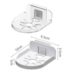 Traceless Wall Mounted Camera Bracket Home No-Punch Surveillance Rack Router Shelf, Transparent