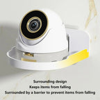 Traceless Wall Mounted Camera Bracket Home No-Punch Surveillance Rack Router Shelf, Transparent