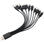 10 In 1 Multifunction USB Charging Cable For IPhone / PSP / Camera / Nokia / HTC / LG / Samsung, 10 In 1 – Data Transmission