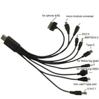 10 In 1 Multifunction USB Charging Cable For IPhone / PSP / Camera / Nokia / HTC / LG / Samsung, 10 In 1 – Data Transmission