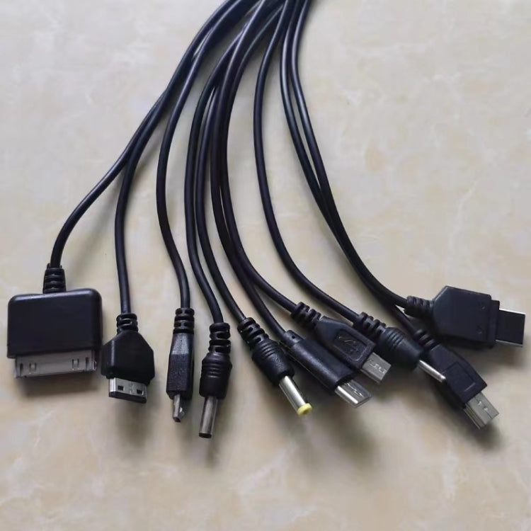 10 In 1 Multifunction USB Charging Cable For IPhone / PSP / Camera / Nokia / HTC / LG / Samsung, 10 In 1 – Data Transmission