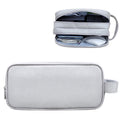 SM09 Double-layer Large Capacity Digital Accessories Storage Bag, Gray, Black, Navy Blue, Dark Gray Gray