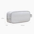 SM09 Double-layer Large Capacity Digital Accessories Storage Bag, Gray, Black, Navy Blue, Dark Gray