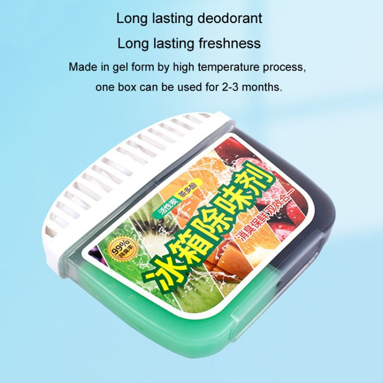 Activated Carbon Refrigerator Deodorizer Dual-Action Home Freezer Sterilization Deodorization Box, 120g – Durable Build, Easy to Use