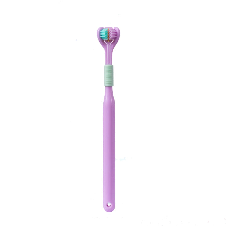 YALINA Three Sided Toothbrush Soft Hair 360 Degree V Shaped Toothbrush, 418 Adult Pink, 418 Adult Purple, A22 Kids Pink, A22 Kids Yellow, A22 Kids Blue – Durable Build, Easy to Use 418 Adult Purple