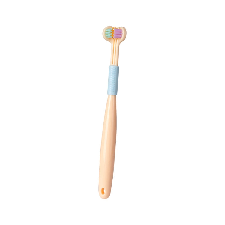 YALINA Three Sided Toothbrush Soft Hair 360 Degree V Shaped Toothbrush, 418 Adult Pink, 418 Adult Purple, A22 Kids Pink, A22 Kids Yellow, A22 Kids Blue – Durable Build, Easy to Use A22 Kids Yellow