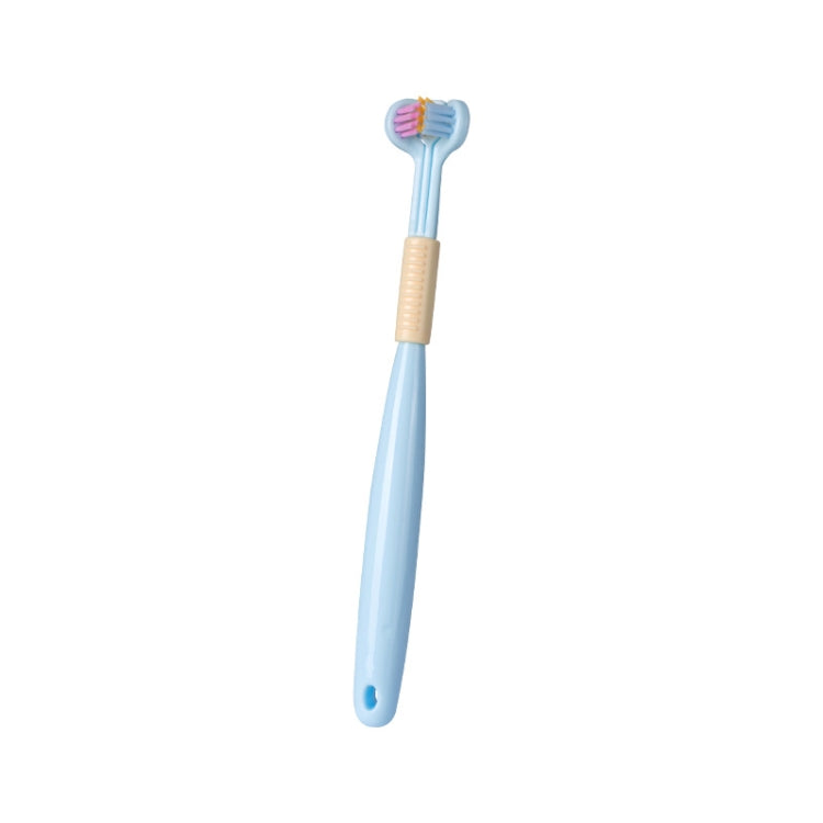 YALINA Three Sided Toothbrush Soft Hair 360 Degree V Shaped Toothbrush, 418 Adult Pink, 418 Adult Purple, A22 Kids Pink, A22 Kids Yellow, A22 Kids Blue – Durable Build, Easy to Use A22 Kids Blue