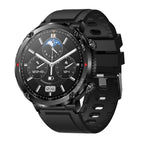T30 1.6-inch Outdoor Sports Waterproof Smart Music Bluetooth Call Watch, Black, Dark Green, Black Steel+Silicone, Black Net+Silicone Black