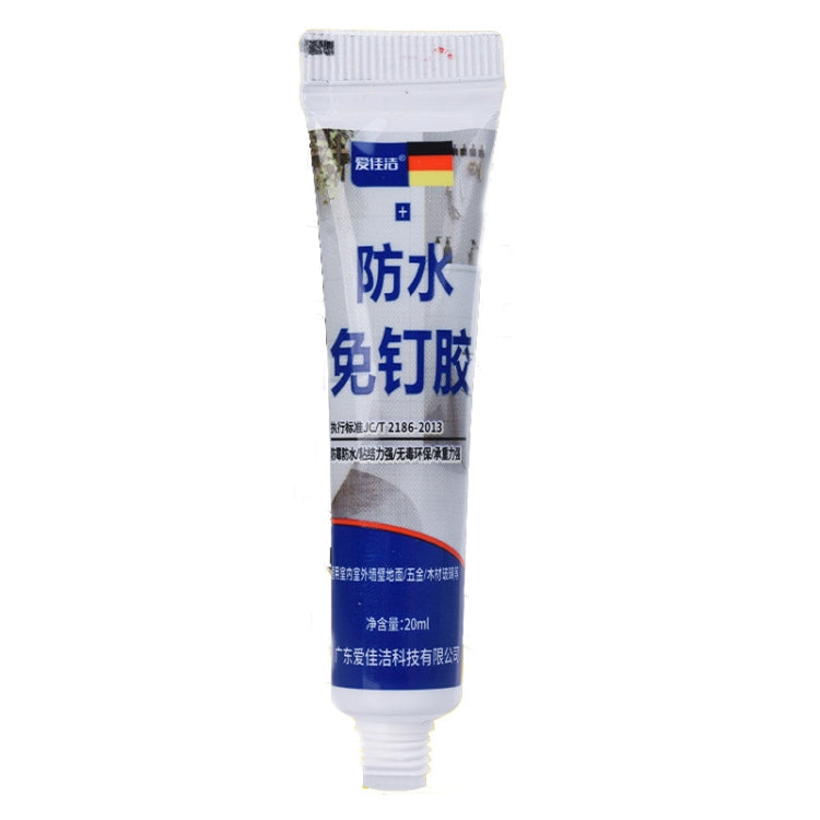 Multi-Purpose Nail-Free Glue Adhesive Sealant, 20ml, 50ml, 120ml White 20ml