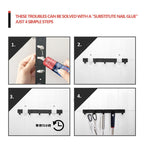 Multi-Purpose Nail-Free Glue Adhesive Sealant, 20ml, 50ml, 120ml White