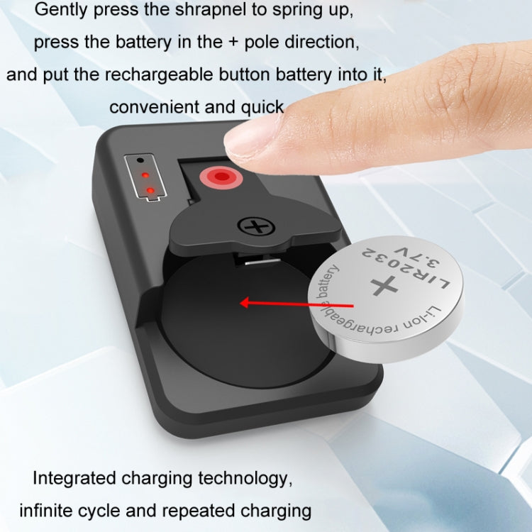 4.2V LIR2032/2450 Button Battery Universal Charger, RSC-X2-2 White, RSC-X2-2 Black – TPU
