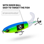 PROBEROS DW601 360 Degree Rotating Propeller Lures Topwater Tethered Tractor Floating Fake Fish Bait, 11.5cm/16.5g, 14.5cm/32.5g, 10.5cm/13.5g