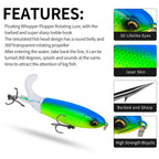 PROBEROS DW601 360 Degree Rotating Propeller Lures Topwater Tethered Tractor Floating Fake Fish Bait, 11.5cm/16.5g, 14.5cm/32.5g, 10.5cm/13.5g