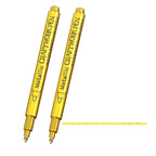 GuangNa GN550 2pcs High Light Metallic Paint Pens Photo Signing Marker, Hard Bristle, Soft Bristle Hard Bristle Gold