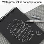 GuangNa GN550 2pcs High Light Metallic Paint Pens Photo Signing Marker, Hard Bristle, Soft Bristle