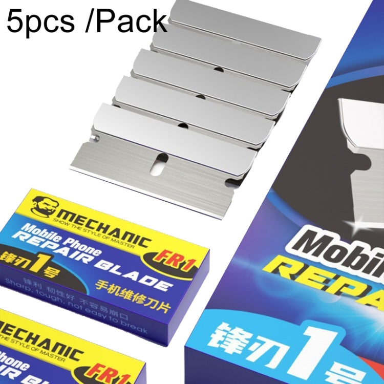 MECHANIC Screen Repair Small Blade Ultra-thin High Toughness Carbon Steel Sharp Edge, 5pcs /Pack, 100pcs /Pack 5pcs Pack
