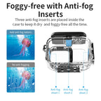 aMagisn Horizontal and Vertical Shooting Waterproof Diving Housing 60m Waterproof Diving Case Accessories, For Insta360 Ace