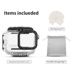 aMagisn Horizontal and Vertical Shooting Waterproof Diving Housing 60m Waterproof Diving Case Accessories, For Insta360 Ace