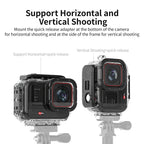 aMagisn Horizontal and Vertical Shooting Waterproof Diving Housing 60m Waterproof Diving Case Accessories, For Insta360 Ace