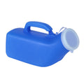 Household Mens Urinal 1200ml Plastic Potty With Lid And Smooth Mouth Urinal Blue