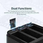 For DJI Osmo Action 4 / 3 AMagisn Battery Charger Seat, For DJI Osmo Action 4 / 3