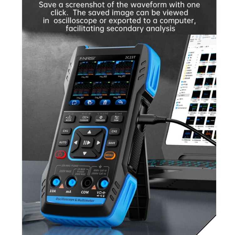FNIRSI 3 In 1 Handheld Digital Oscilloscope Dual-Channel Multimeter, 2C23T Standard, 2C23T Upgrade – TPU