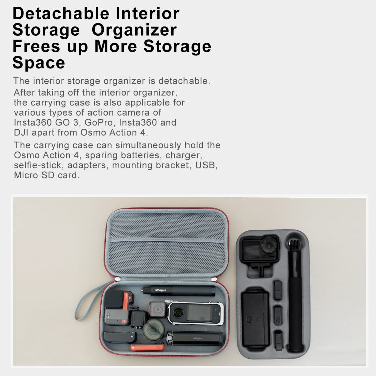 aMagisn Medium Storage Pack Protection Movement Camera Accessories – Shockproof, Wear-resistant, For DJI Osmo Action 4