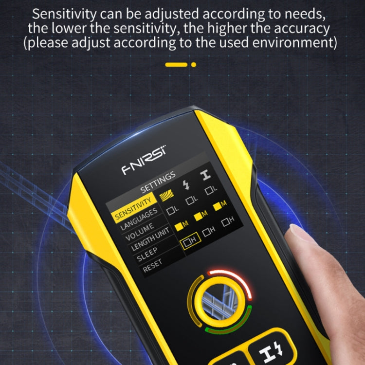 FNIRSI Multifunctional Wall Wire And Metal Rebar Detector, WD-02 – Wear-resistant, Non-slip